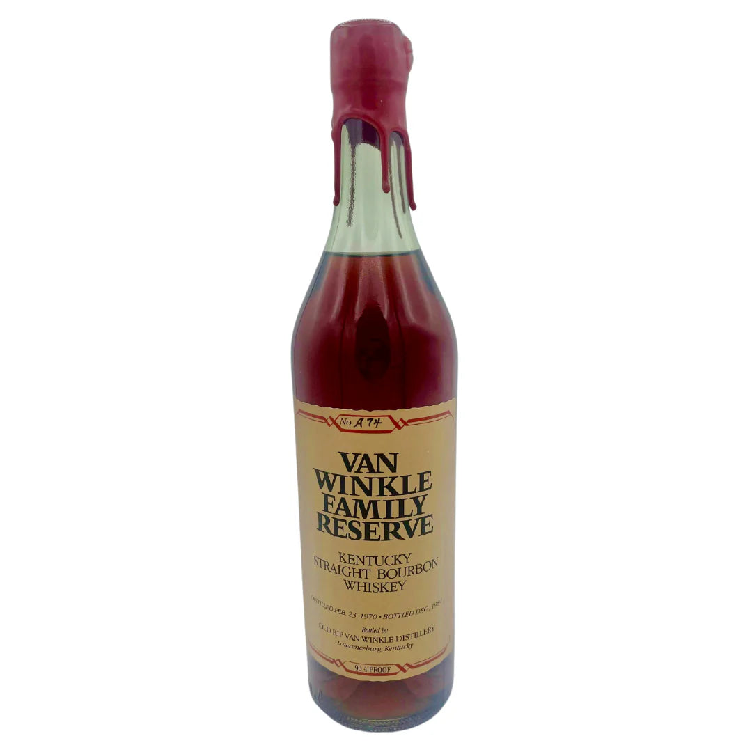 1970 Old Rip Van Winkle Pappy Van Winkle's Family Reserve 14 Year Old Kentucky Straight Bourbon Whiskey 750ml