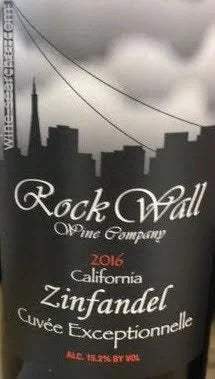 2016 Rock Wall Wine Company Cuvee Exceptionnelle Zinfandel 750ml