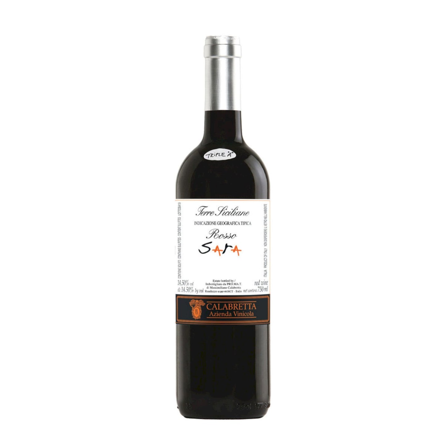 2019 Calabretta Sara Rosso Terre Siciliane IGT 750ml