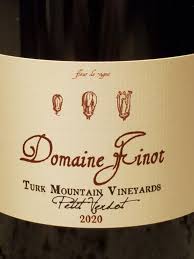 2020 Domaine Finot Turk Mountain Vineyards Petit Verdot 750ml
