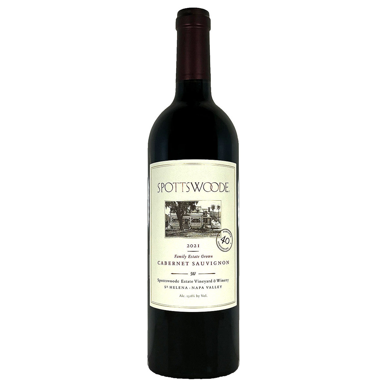 2021 Spottswoode Family Estate Grown St. Helena Cabernet Sauvignon 750ml