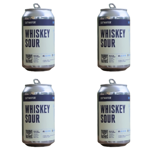 Cutwater Spirits Whiskey Sour Cocktail 12-Oz Can 4-Pack