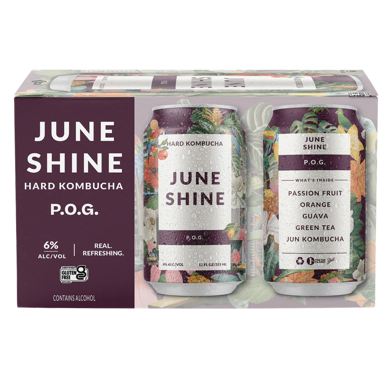 Juneshine P.O.G. Hard Kombucha Can 6-Pack