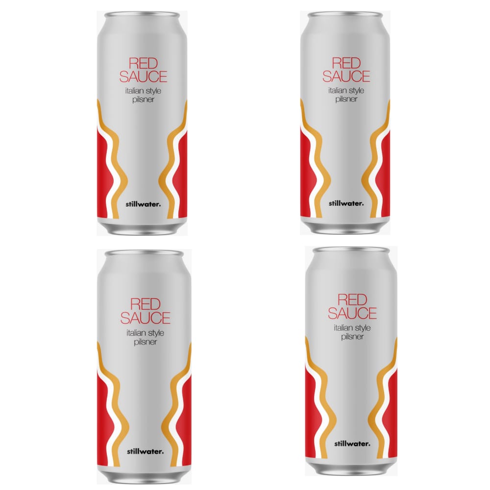 Stillwater Artisanal Red Sauce Italian Style Pilsner Beer 16-Oz Can 4-Pack