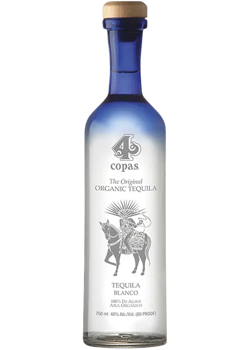4 Copas Organic Blanco Tequila 750ml