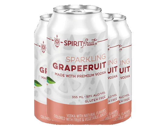 Spirit Fruit Sparkling Grapefruit with Vodka 12-Oz Can 4-Pack