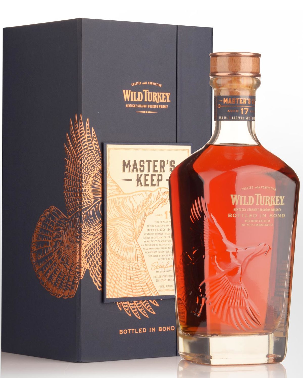 Wild Turkey Master's Keep Bottled In Bond 17 Year Old Kentucky Straight Bourbon Whiskey 750ml