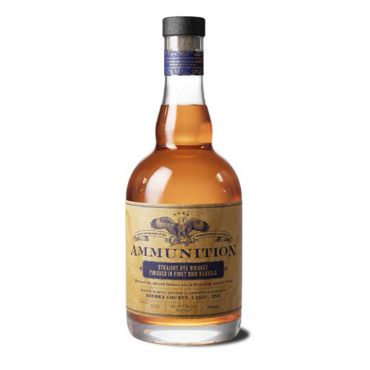 Ammunition Straight Rye Whiskey Finished In Pinot Noir Barrels 750ml