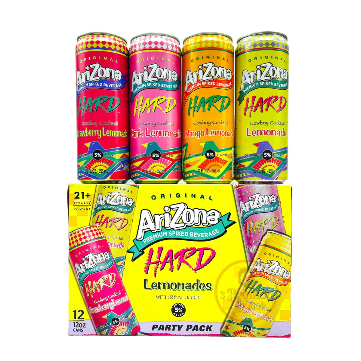 Arizona Hard Lemonade Variety 12-Oz Can 12-Pack