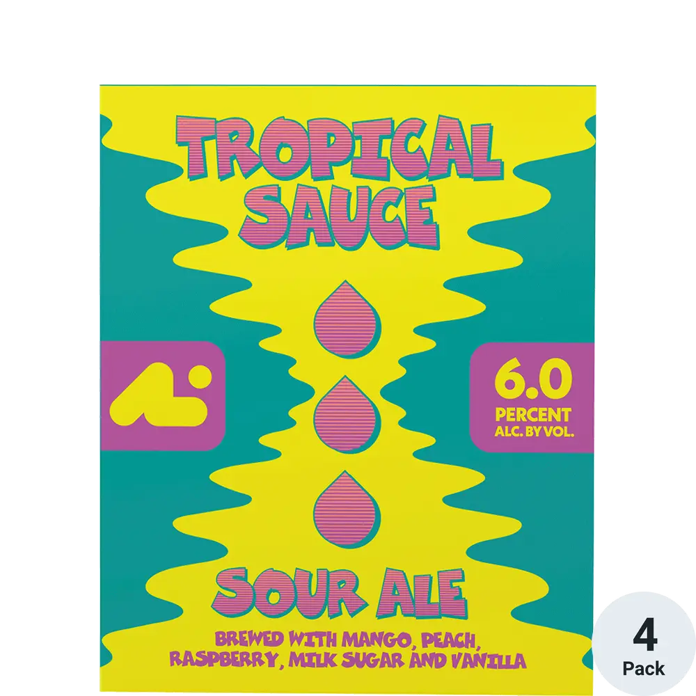 Aslin Tropical Sauce Sour Ale Beer 16-Oz Can 6-Pack
