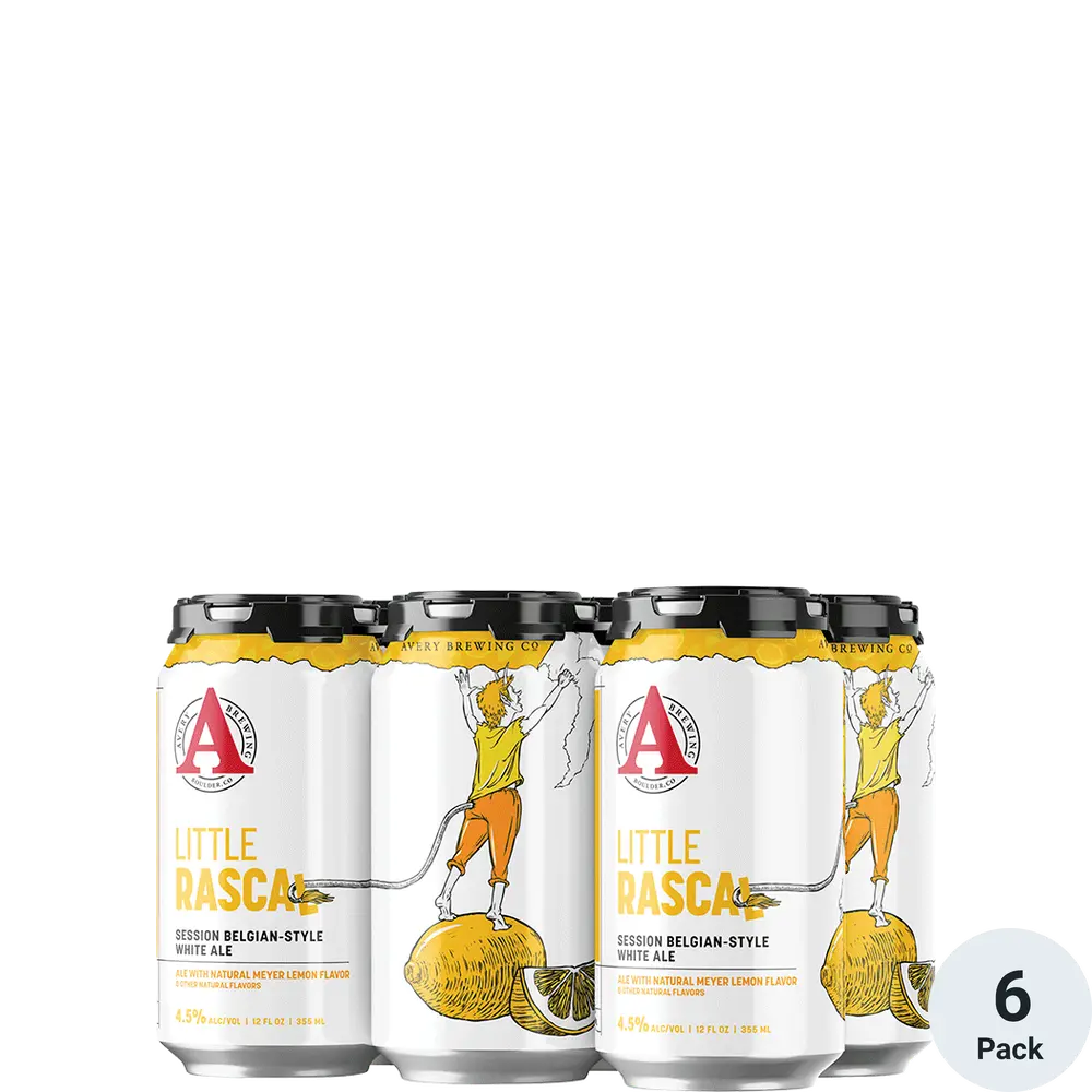 Avery Brewing Little Rascal Session Belgian Style White Ale Beer 12Oz Can 6-Pack