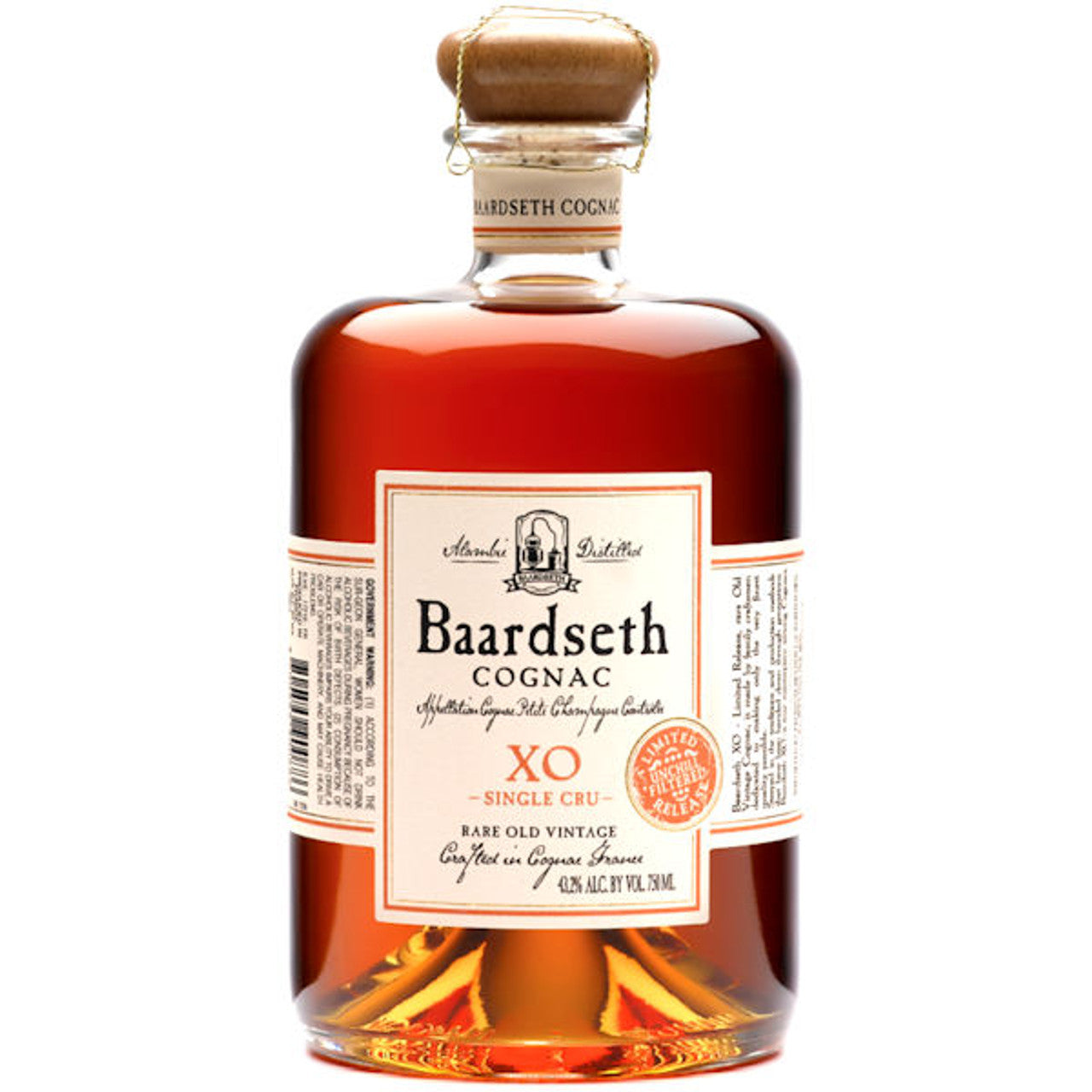 Baardseth XO Single Cru Petite Champagne Cognac 750ml