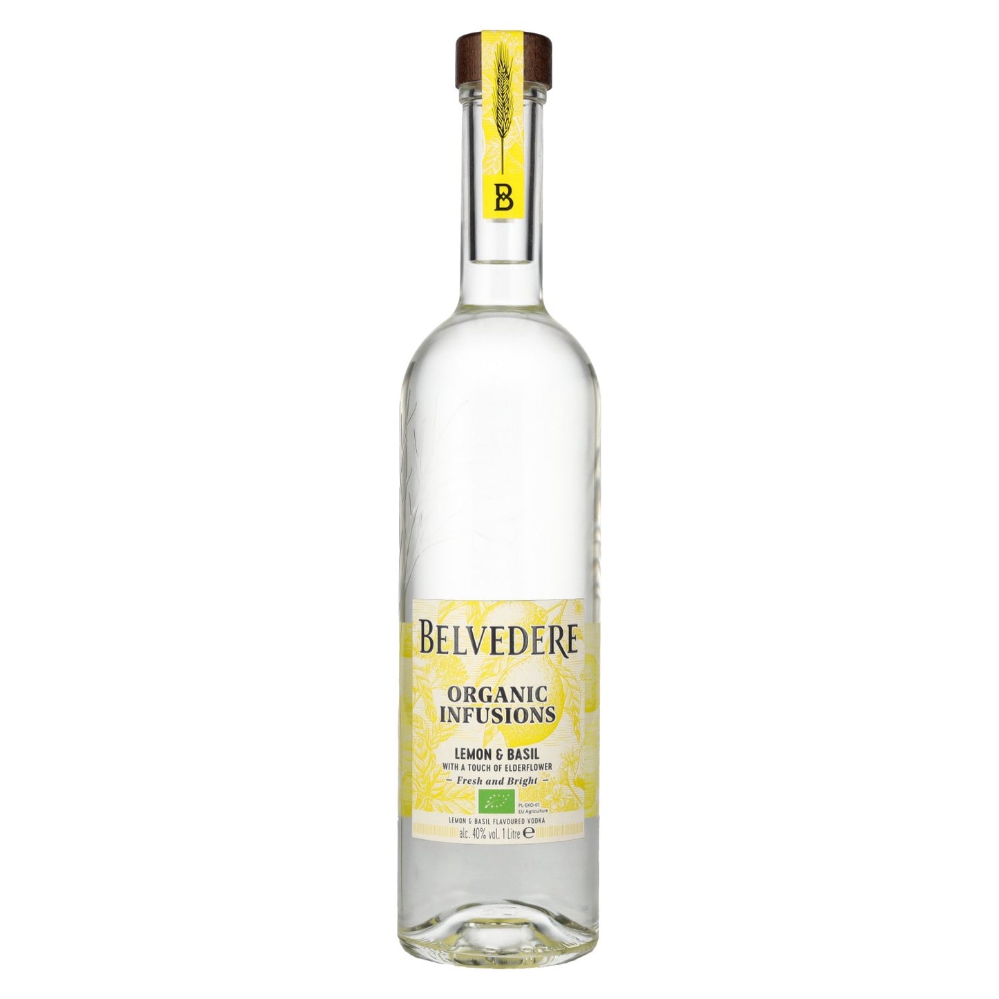 Belvedere Organic Infusions Lemon & Basil Vodka 1Lt