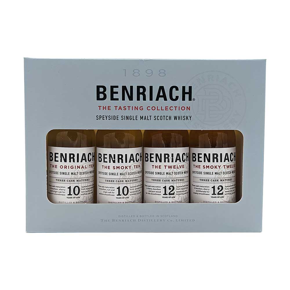 BenRiach Single Malt Scotch Whisky The Tasting Collection 50ml Bottle 4-Pack