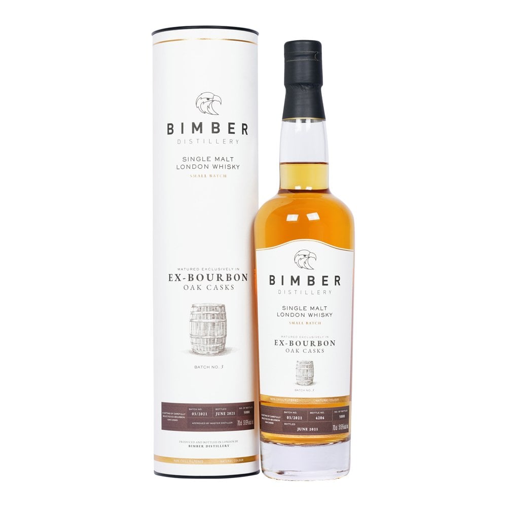 Bimber Distillery Small Batch No. 3 Ex-Bourbon Oak Cask Single Malt London Whisky 750ml