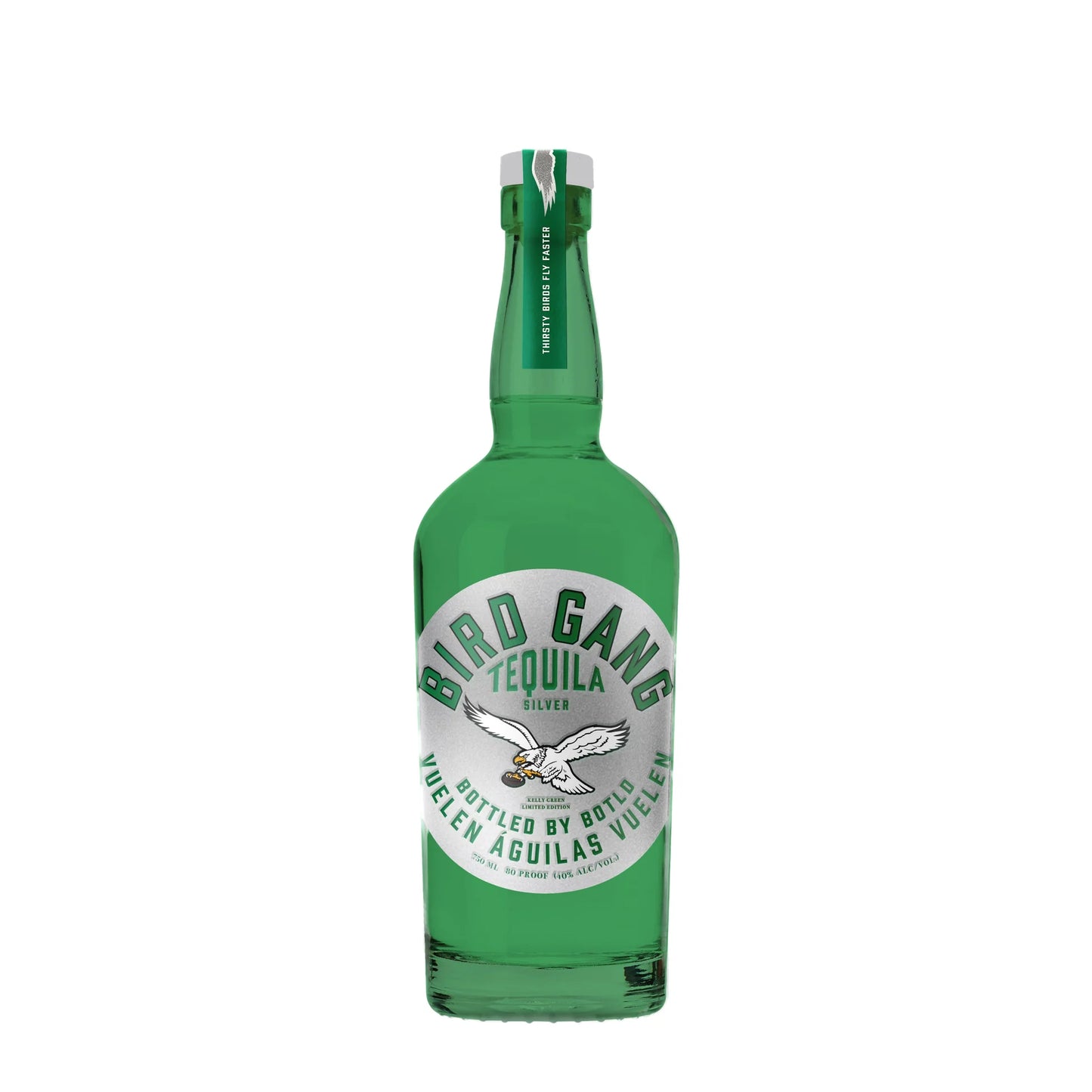 Bird Gang Spirits Limited Edition Kelly Green Silver Tequila 750ml
