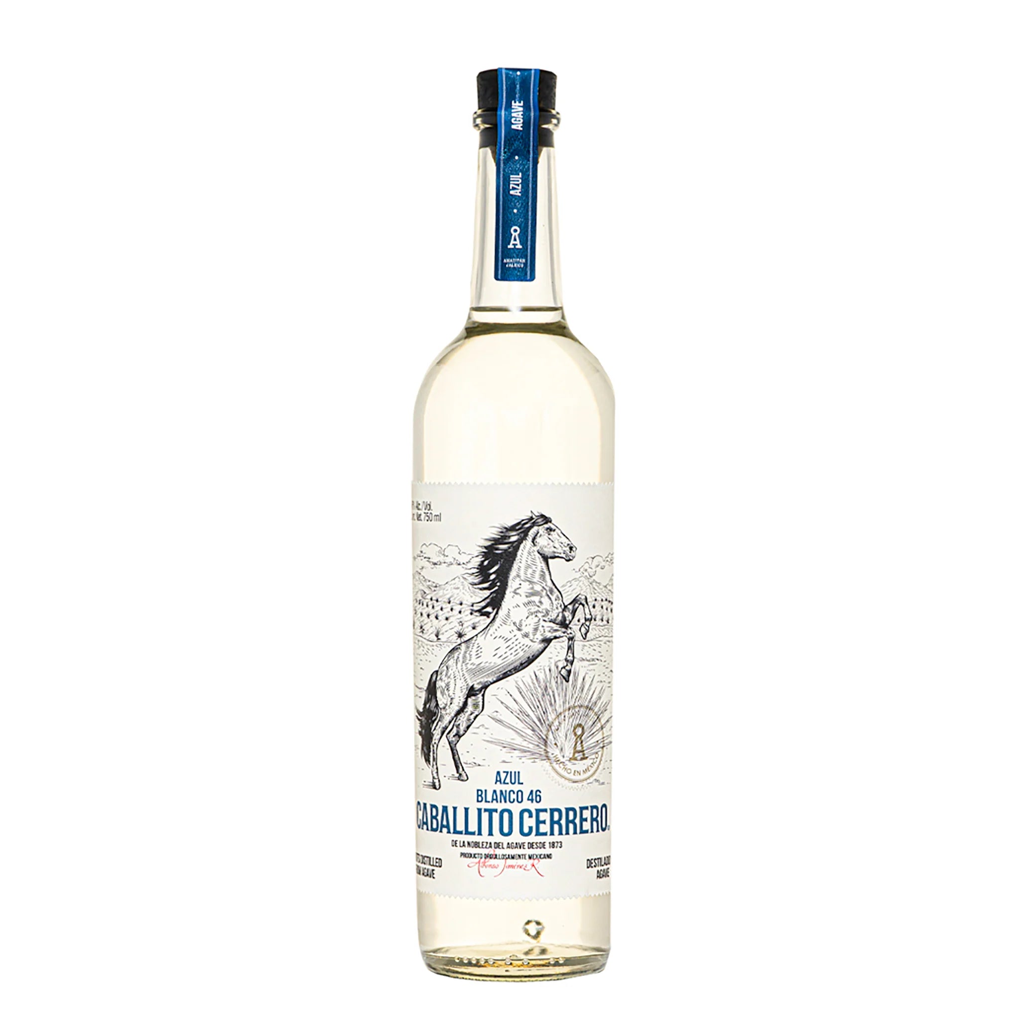 destilado de agave Caballito Cerrero Azul Blanco Destilado De Agave 750ml – Liquor Express