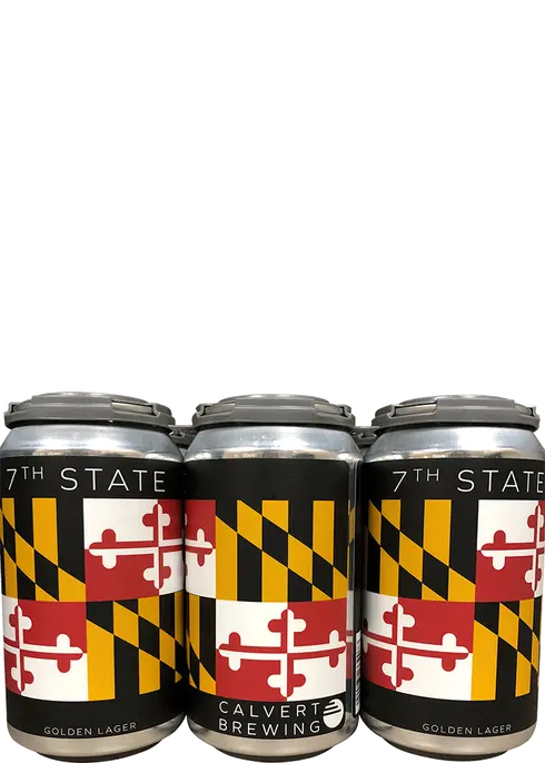 Calvert Brewing 7th State Golden Lager Beer Can 4-Pack
