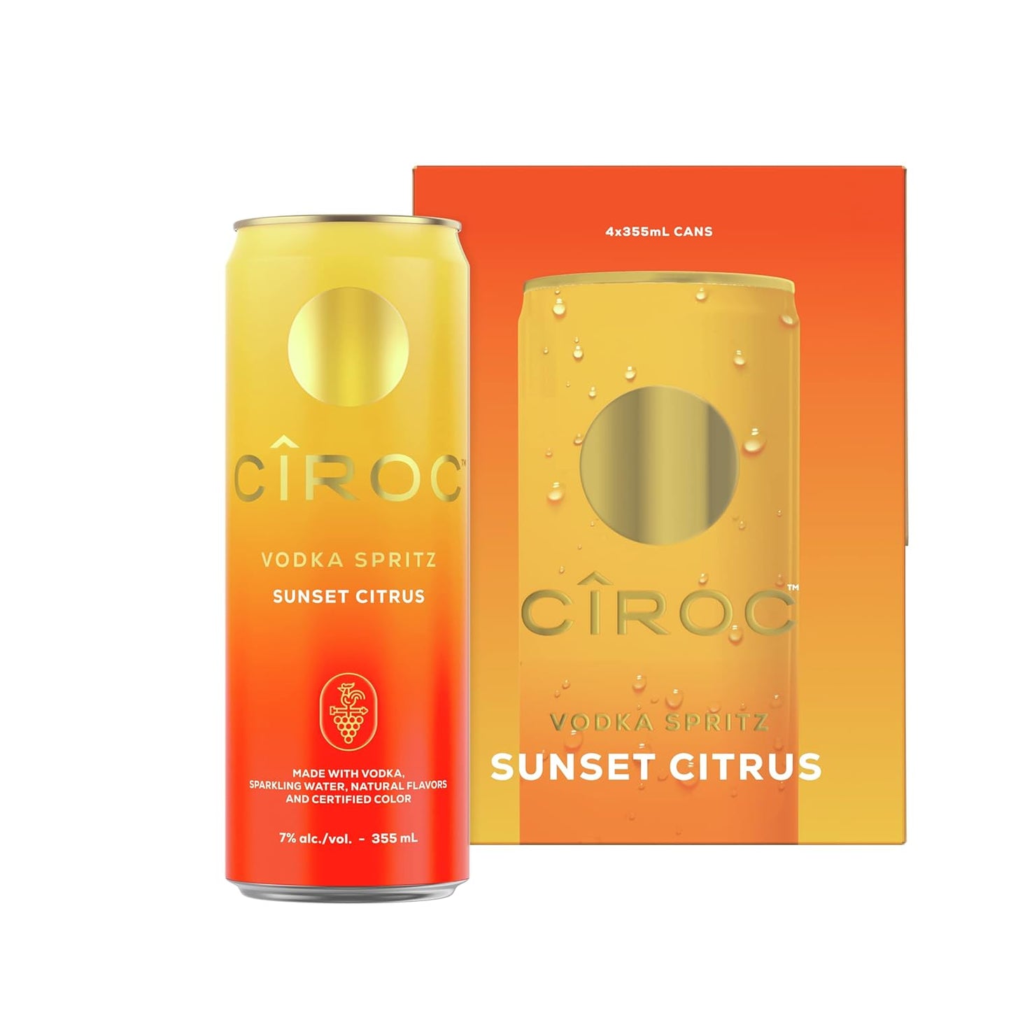 Ciroc Sunset Citrus Vodka Spritz 4-Pack