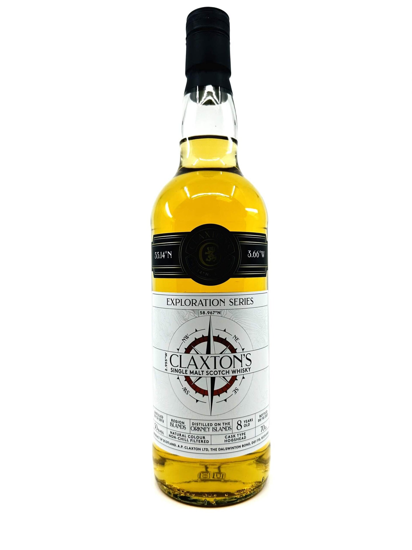 Claxton's Exploration Series 8 Years Old Orkney Islands Highland Park Single Malt Scotch Whisky Park