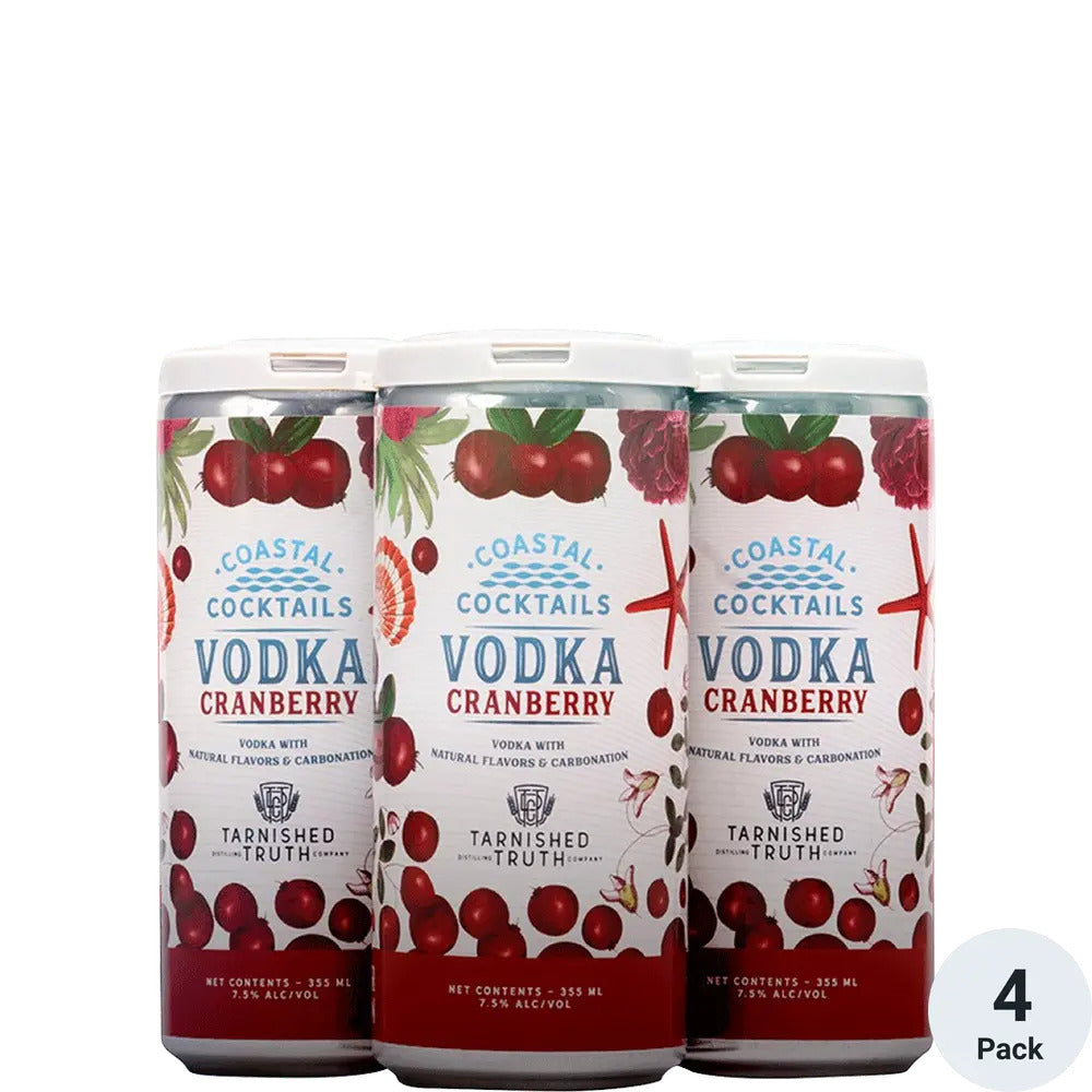 Coastal Cranberry Vodka Cocktail 12-Oz Can 4-Pack