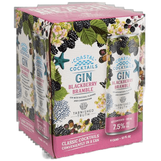 Coastal Blackberry Bramble Gin Cocktail 12-Oz Can 4-Pack