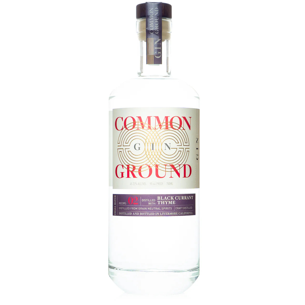 Common Ground Spirits Black Currant & Thyme Recipe 02 Gin 750ml