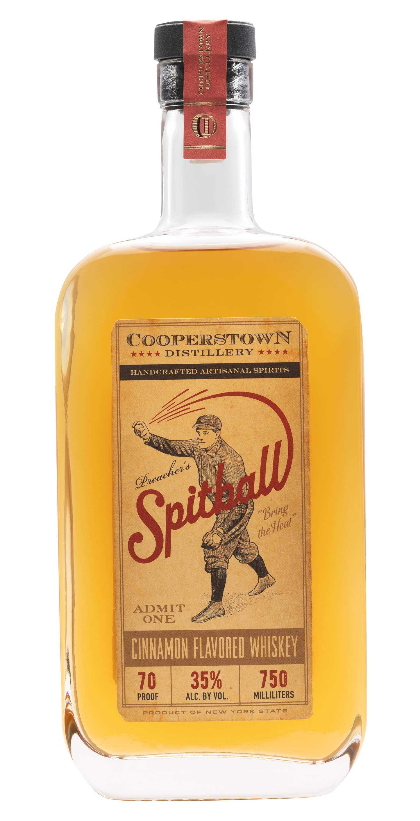 Cooperstown Distillery Spitball Cinnamon Flavoured Whiskey 750ml