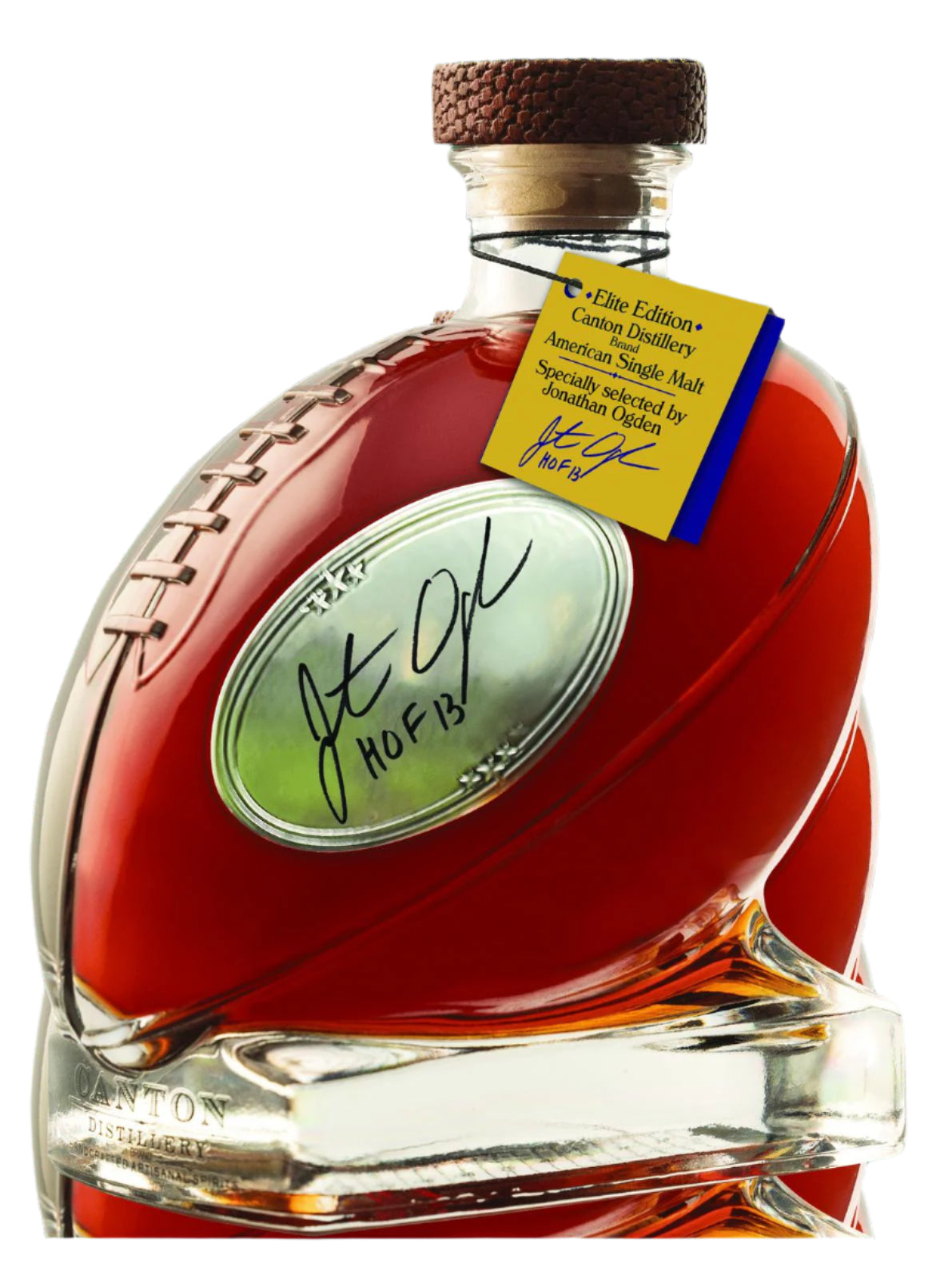 Cooperstown Canton American Single Malt Whiskey Selected Signed By Mr Jonathan Ogden 750ml