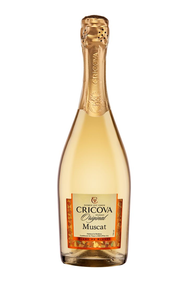 Cricova Muscat Spumant Original Demidulce 750ml