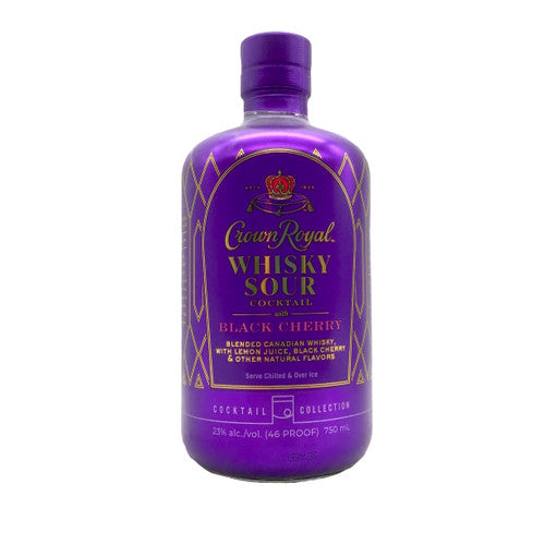 Crown Royal Black Cherry Whisky Sour Cocktail 750ml