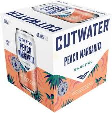 Cutwater Spirits Peach Margarita Cocktail 12-Oz Can 4-Pack