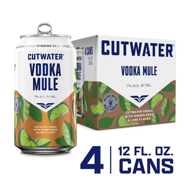 Cutwater Spirits Vodka Mule 12-Oz Can 4-Pack