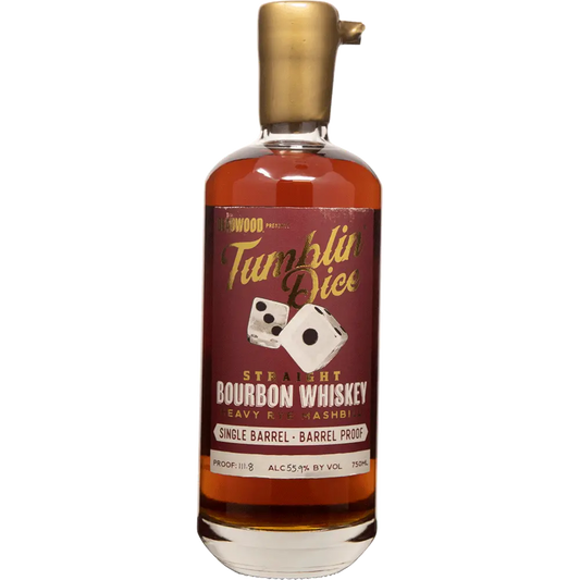 Deadwood Tumblin Dice Single Barrel Barrel Proof Straight Bourbon Whiskey 750ml