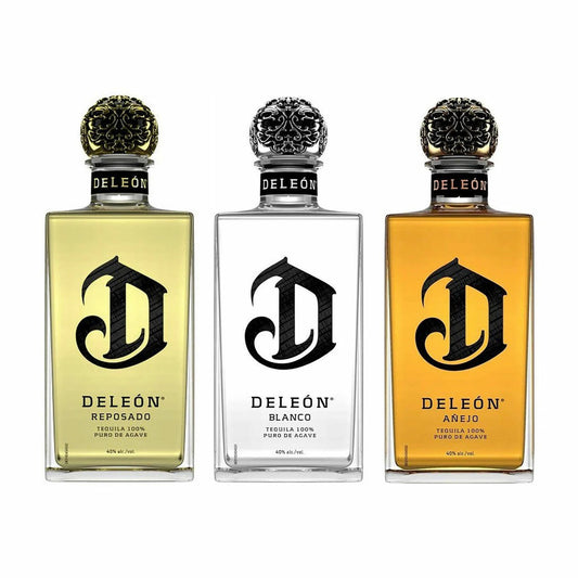 Deleon Anejo, Blanco & Reposado Tequila 750ml Bundle 3-Pack
