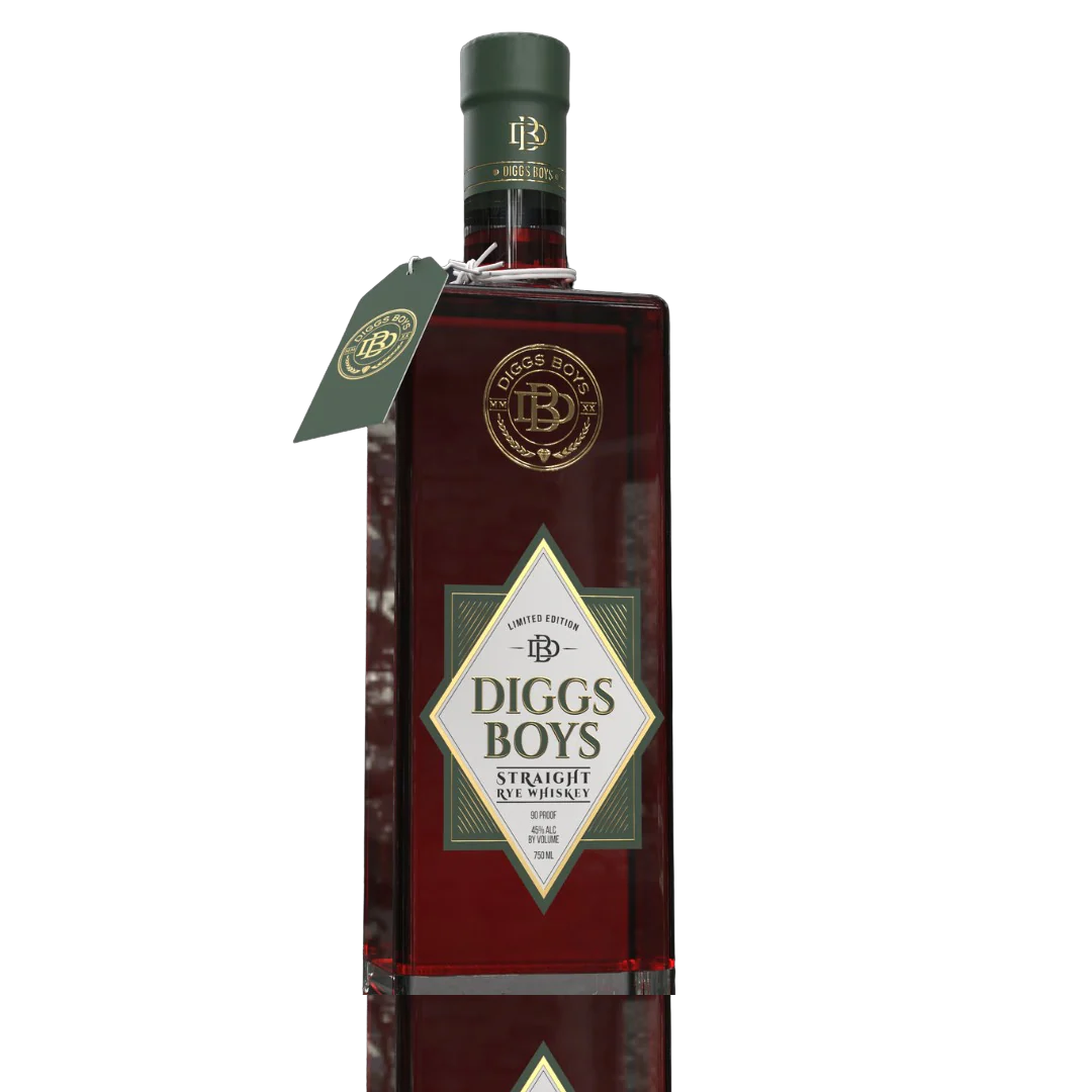Diggs Boys Straight Rye Whiskey 750ml