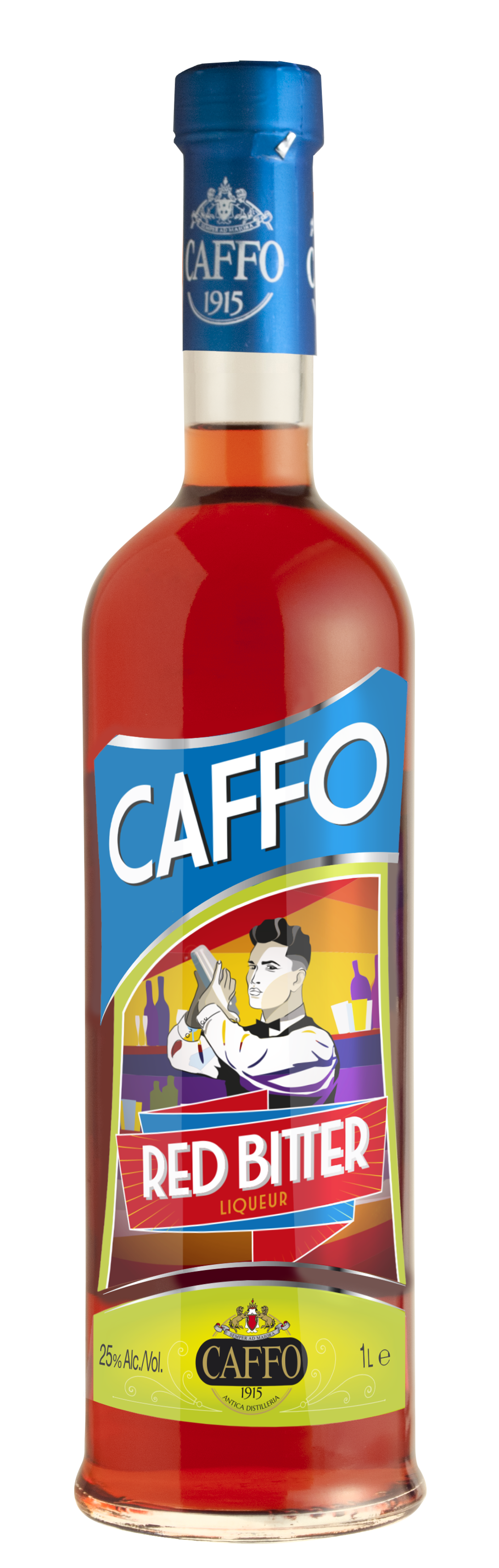 Distilleria Caffo Red Bitter 1Lt