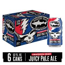 Dogfish Head Beer x Grateful Dead Juicy Pale Ale Beer 12-Oz can 6-Pack