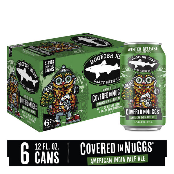 Dogfish Head Covered in Nuggs American India Pale Ale Beer 12-Oz Can 6-Pack