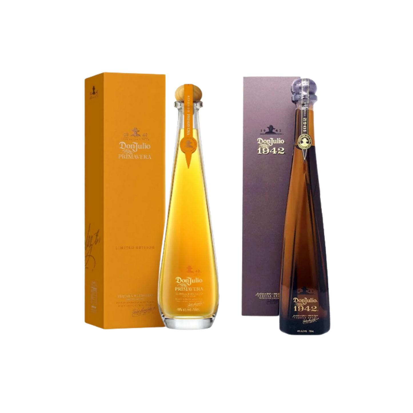 Don Julio 1942 Anejo & Primavera Reposado Tequila Bundle 750ml 2-Pack