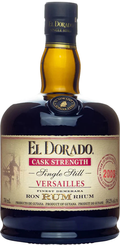 El Dorado Versailles 112.4 Proof Cask Strength Single Still Rum 750ml