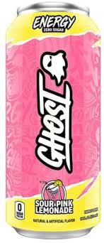 Ghost Energy Drink Zero Sugar Sour Pink Lemonade Can 16-Oz