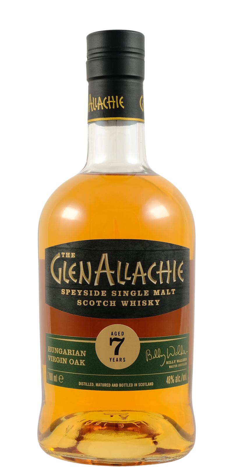 GlenAllachie Hungarian Virgin Oak 7 Year Old Single Malt Scotch Whisky 700ml
