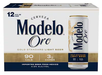 Grupo Modelo Oro Light Beer 12-Oz Can 12-Pack