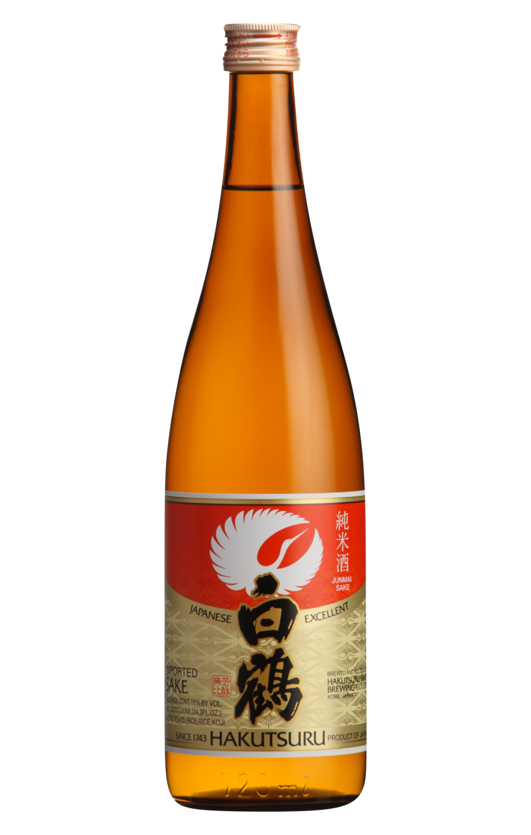 Hakutsuru Excellent Junmai Sake 720ml