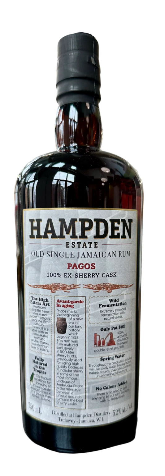 Hampden Estate Pagos Ex-Sherry Cask Old Single Jamaican Rum 750ml