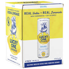 High Noon Lucky One Original Vodka Lemonade 355ml Can 4-Pack