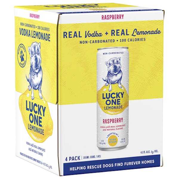 High Noon Lucky One Vodka Raspberry Lemonade 355ml Can 4-Pack