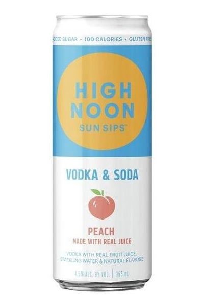 High Noon Sun Sips Peach Vodka & Soda Can 700ml