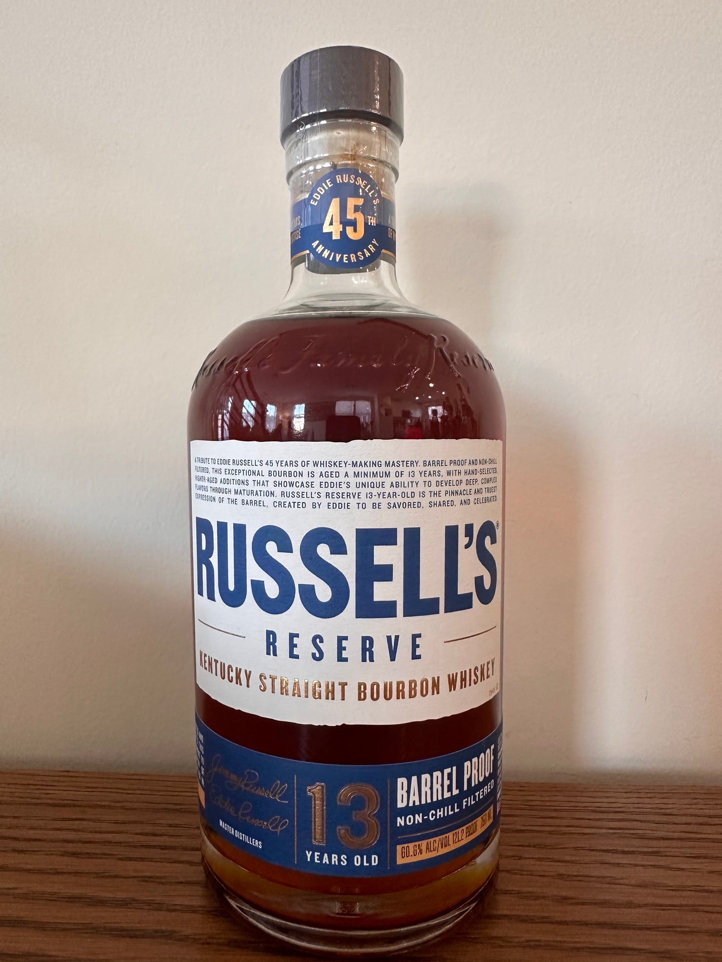 Russell's Reserve 13 Year Old 45th Anniversary Kentucky Straight Bourbon Whiskey 750ml